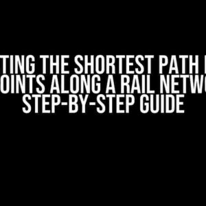 Calculating the Shortest Path Between Two Points Along a Rail Network: A Step-by-Step Guide