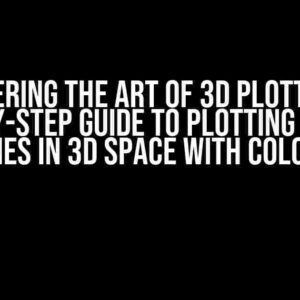 Mastering the Art of 3D Plotting: A Step-by-Step Guide to Plotting Lots of Lines in 3D Space with Colors