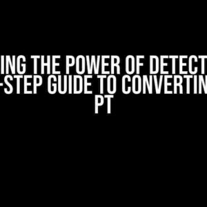 Unlocking the Power of Detectron2: A Step-by-Step Guide to Converting PTH to PT